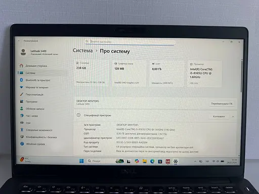 Ноутбук Dell Latitude 5400 14" (i5-8365U / 8GB / SSD 256GB / 1920x1080 IPS / LTE) Refurbished - фото 4