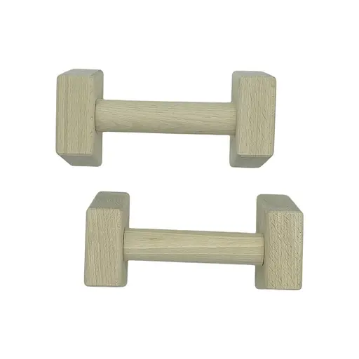 Паралетсы, упоры для отжимания деревянные Wood Gym Push Up NE-WD-20 из бука 20 см 2 шт - фото 3