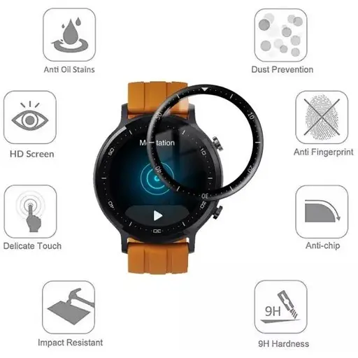 Защитная пленка DK Composite Film box для Realme Watch S (RMA207) (black) - фото 2