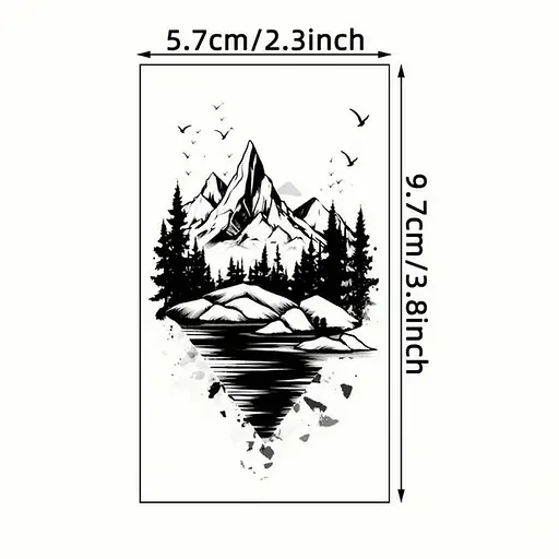 Набор детских часов тату Черные мини №3 black-tattoo-mini-set-3-3, 30 штук по 9,5*5,5 см - фото 5