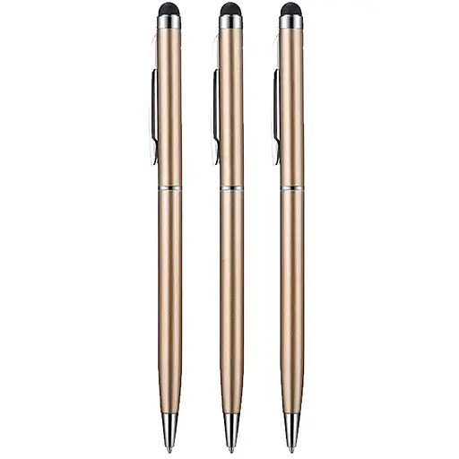 Стилус-ручка для ємнісних екранів, золотистий (комплект 3 шт.)