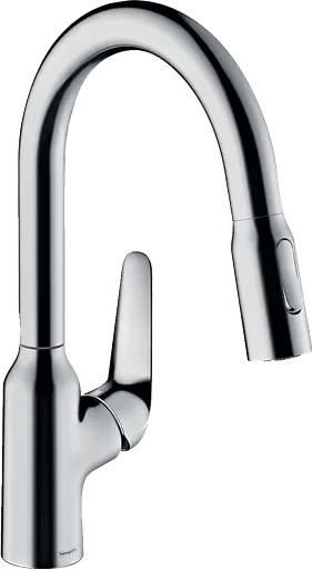 Смеситель для кухни Hansgrohe Focus M429-H180 с выдвижным изливом хром 71801000 Хром - фото 1