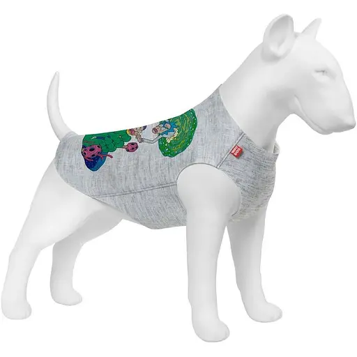 Майка для собак Waudog Clothes малюнок "Рік та Морті 3", M40, B 62-68 см, С 35-40 см