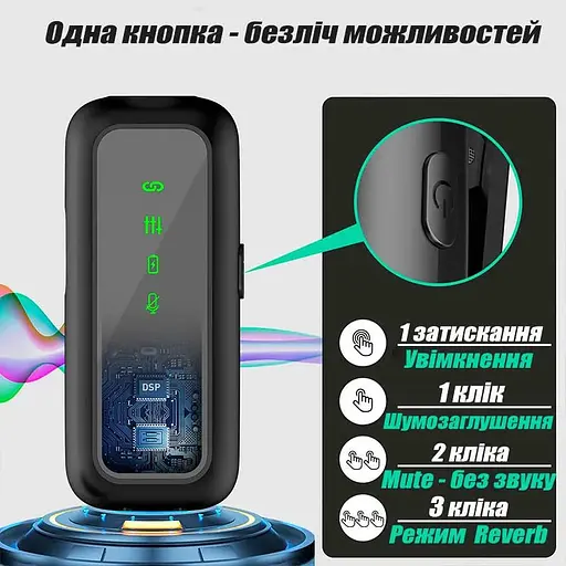 Петличка бездротова DuoMic C-Pro з зарядним кейсом USB Type C бездротовий мікрофон 2 шт - фото 3