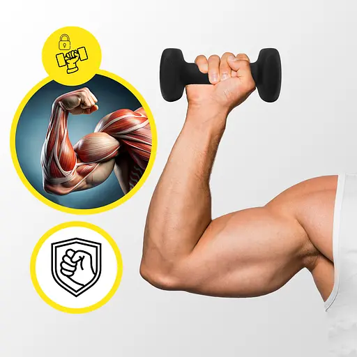 Гантелі вінілові Cornix Square 2 x 2 кг XR-0407 Black - фото 7