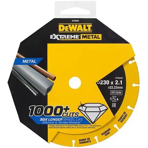 Диск алмазный DeWalt сталь/алюминий/цветные металлы/арматура/нержавеющая сталь 305х3.3х25.4 мм (DT40256)