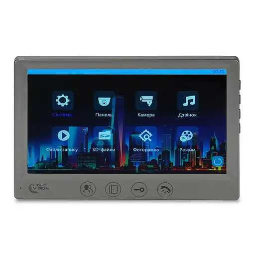 Відеодомофон 7" Light Vision AMSTERDAM FHD Grey (82-00237) - фото 2