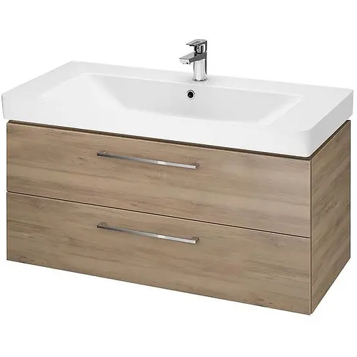 Тумба з умивальником Cersanit Lara Mille 100 горіх S801-365 - фото 1