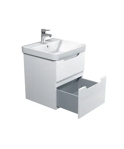 Тумба Мойдодир Malaga 50-A Білий з умивальником Vivace 50 Білий - фото 3