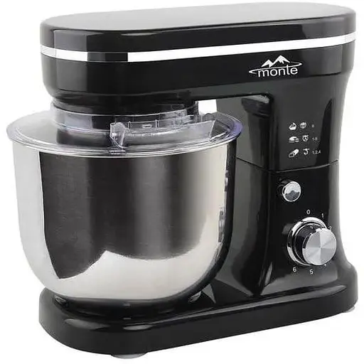 Кухонная машина комбайн Monte MT-2504 Черный 1200 Вт - фото 1