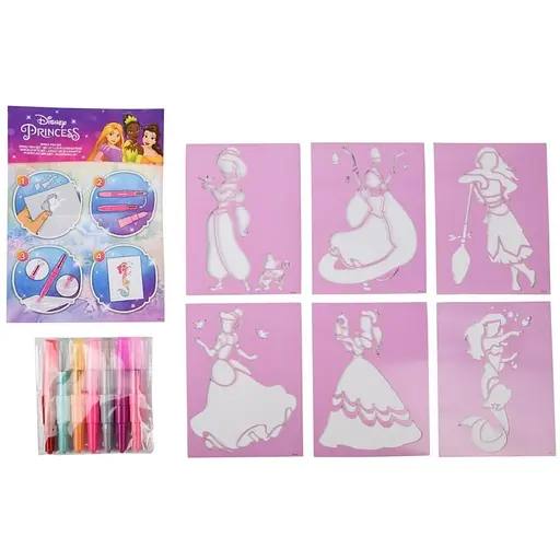 Набір спрей-ручок Disney Princess з трафаретами (DP22364) - фото 7