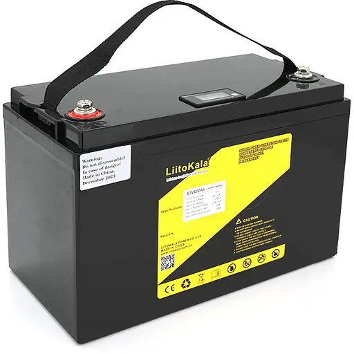 Аккумуляторная батарея LiitoKala LiFePO4 12,8V 100Ah c LCD дисплеем (330*170*220mm), 9.5kg