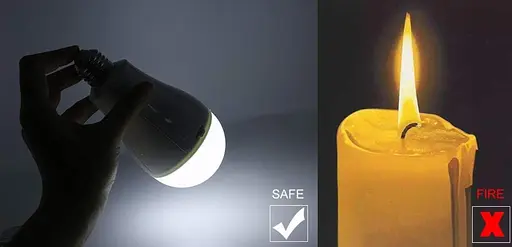 Аварійні світлодіодні лампочки 15 Вт Акумуляторна батарея Резервні лампи Аварійна лампа з 2 шт. Вбудована батарея Портативні - фото 5