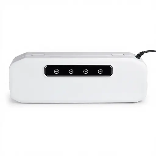 Вакууматор побутовий Yiwu для сухих та вологих продуктів 400 Вт вакуумний пакувальник 4 режими роботи + 10 пакетів Білий HP-11-17W