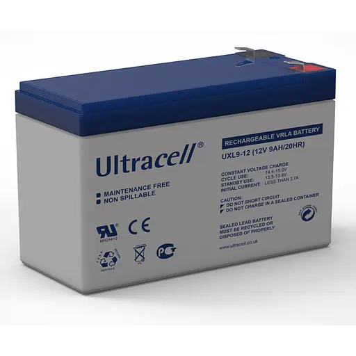 Батарея аккумуляторная Ultracell UXL9-12, 12В, 9Ач, AGM