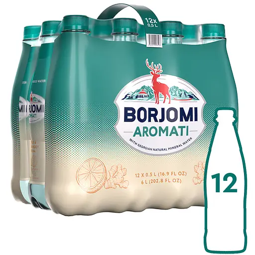 Напиток безалкогольный Borjomi Aromati газированный с ароматом Цитрусовых и Корня имбиря 0.5 л х 12 шт. (пет) - фото 4