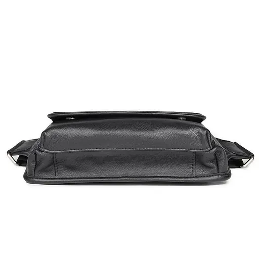 Чоловіча шкіряна сумка на пояс John McDee 24.5х14х6 см sum0025998 - фото 8
