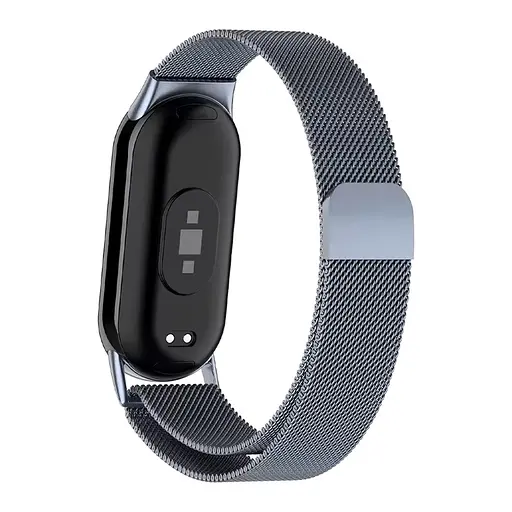 Ремінець для фітнес-браслета Boorui для Xiaomi Mi Band 8 і 9 міланська петля сірий - фото 2