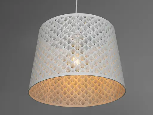 Тематический светильник подвес для кухни в стиле Лофт "Геометрия", белый. - фото 3