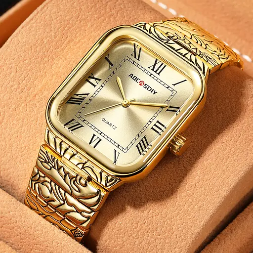 Наручний годинник чоловічий Aocasdiy Vintage Золотистий (3455) - фото 2