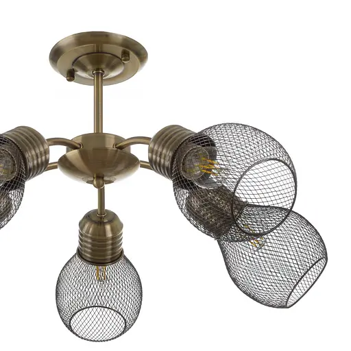 Люстра стельова Brille в зал E27 60W AB (BL-974C/5) - фото 6