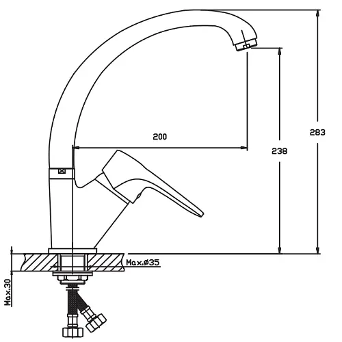Змішувач для кухні Haiba OPUS 777 (HB0337) - фото 2