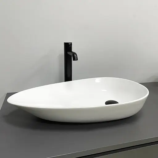 Умивальник VBI Trento 60 white накладний VBI-011904, Білий - фото 3