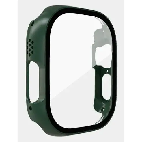 Чехол-накладка DK Пластик Soft-Touch Glass Full Cover для Apple Watch 49mm (green) - фото 2