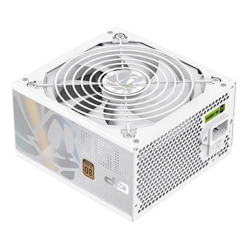 Блок питания 750 Вт, GameMax GP 750B, белый, 80+ Bronze, Active PFC, 14 см (Ultra Silent), 3xMolex/7xSATA/4x6+2-pin - фото 1