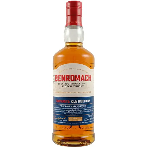 Виски Benromach Virgin Oak Kiln Dried 46% 0.7 л в подарочной коробке - фото 2