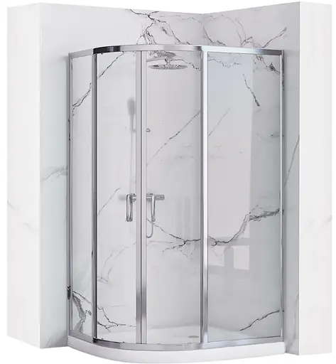 Душевая кабина Rea Look chrom 80x100 REA-K7901, Хром, Универсальная - фото 1