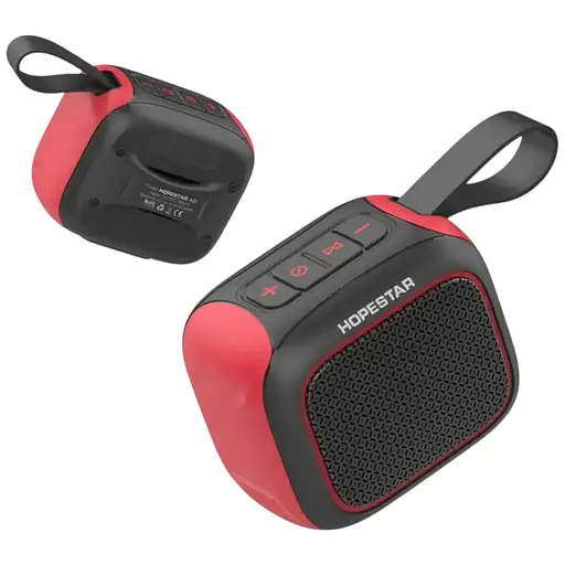 Портативная колонка Hopestar A22, 5 Вт/TWS/IPX6/500 мАч, серо-красная