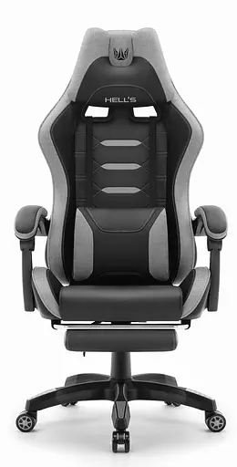 Компьютерное кресло Hell's HC-1039 Gray-Black (тканина) - фото 1