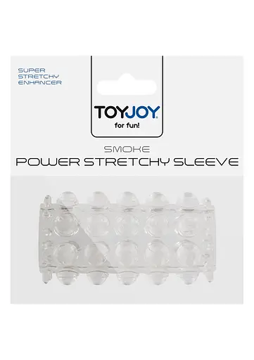 Насадка на пенис Toy Joy Power Stretchy Sleeve 6.5 см прозрачный - фото 3