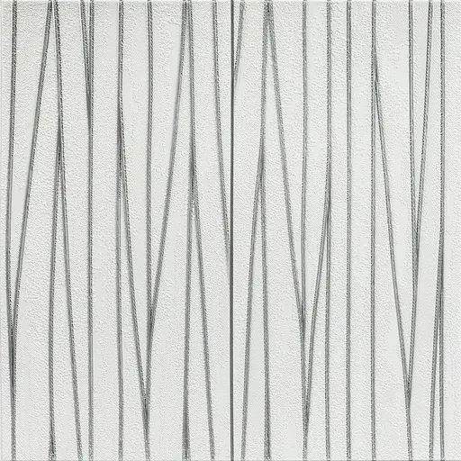 Самоклеящаяся 3D панель 700х700х5мм Серебряные ленты (441) SW-00001185 - фото 1