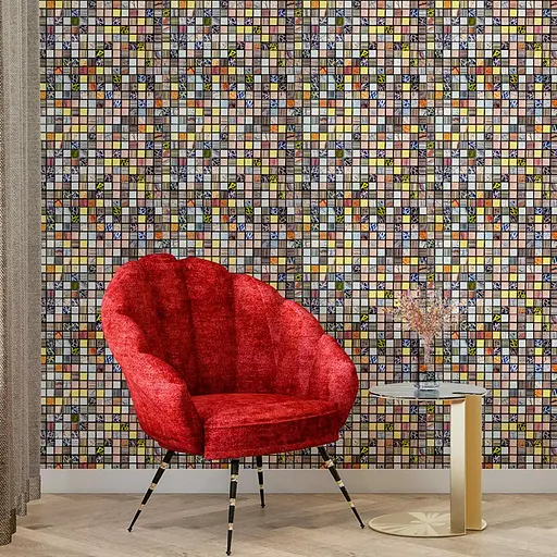 Самоклеящаяся алюминиевая плитка 300x300x3 мм Цветной квадратик SW-00001925 - фото 7