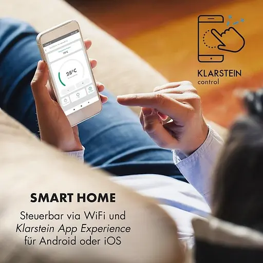 Инфракрасный обогреватель Klarstein Wonderwall Smart (10032783) - фото 6