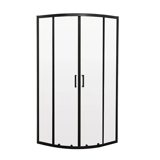 Душевая кабина без поддона Mixxus Premium Diverse SC01-90x90x195-TR Black прозрачное стекло 5 мм MI6860, Черный матовый, Универсальная, прозрачная - фото 1