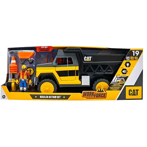 Игровой мини-набор Funrise Строительная площадка Самосвал с фигуркой и аксессуарами со светом и звуками (83458) - фото 2