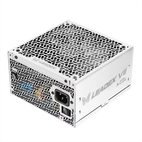 Блок питания 1300 Вт, Super Flower LEADEX VII XG, White, модульный, 80+ Gold, Active PFC, 14 см FDB, 4xMolex / 12xSATA / 1x16-pin / 4x6+2-pin / 2x4+4-pin / 1x20+4-pin, защита OVP/OCP/OPP/SCP/UVP/OTP/NLO/SIP, ATX3.1 (SF-1300F14XG(WH)) - фото 3