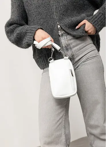 Женская сумка Sambag Modena белая 19 х 11 х 3 см (96193008) - фото 3