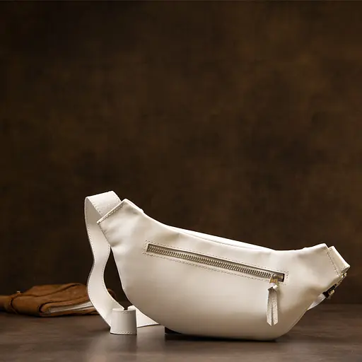 Чоловіча шкіряна сумка на пояс GRANDE PELLE 30х13х7 см sum0015571 - фото 6