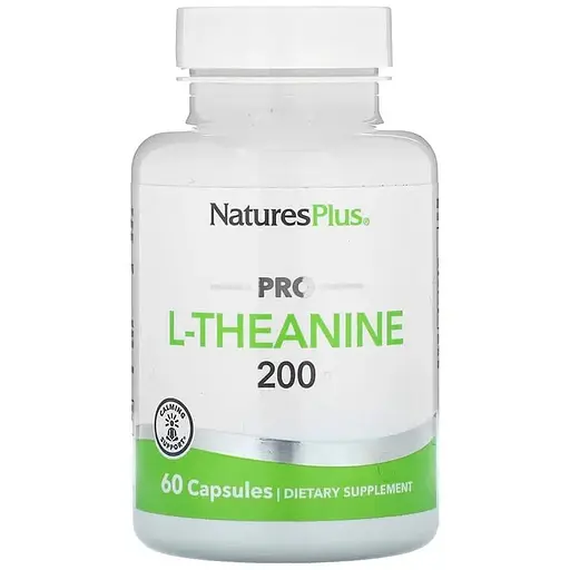 Тіанін Natures Plus PRO L-Theanine 200, 60 капсул - фото 1