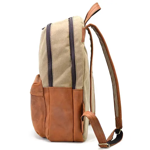 Кожаный мужской рюкзак TARWA 40х31х13 см sum0026160 - фото 4