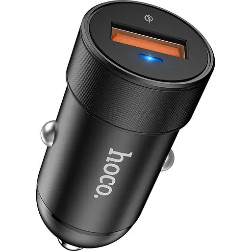 Автомобільний зарядний пристрій Hoco Z32A Flash Power USB-A Black (717788) [151282] - фото 2