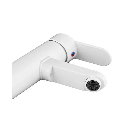 Змішувач для умивальника Plamix RAUL-001-A white PM0651, Білий - фото 5