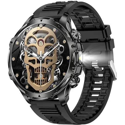 Смарт-часы Uwatch Smart Turbo Power Rubber 2 ремешки черный (3256)
