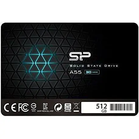 Накопитель SSD 512 ГБ SATA3 Silicon Power A55 2.5'' (SP512GBSS3A55S25) - фото 1