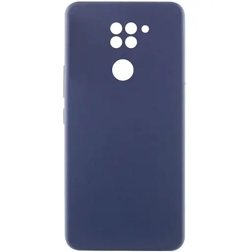 Чохол Silicone Cover Lakshmi Full Camera (AAA) для Xiaomi Redmi Note 9 / Redmi 10X Темно-синій / Midnight blue