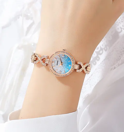 Наручний годинник жіночий 2001BU Blue Skmei acs0030414 - фото 4